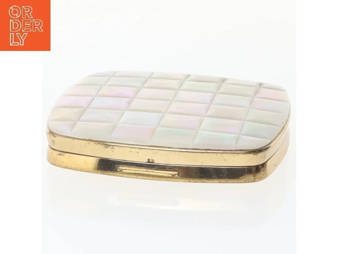 Billede 6 - Vintage pudderdåse med spejl fra Melissa (str. 6x6 cm)