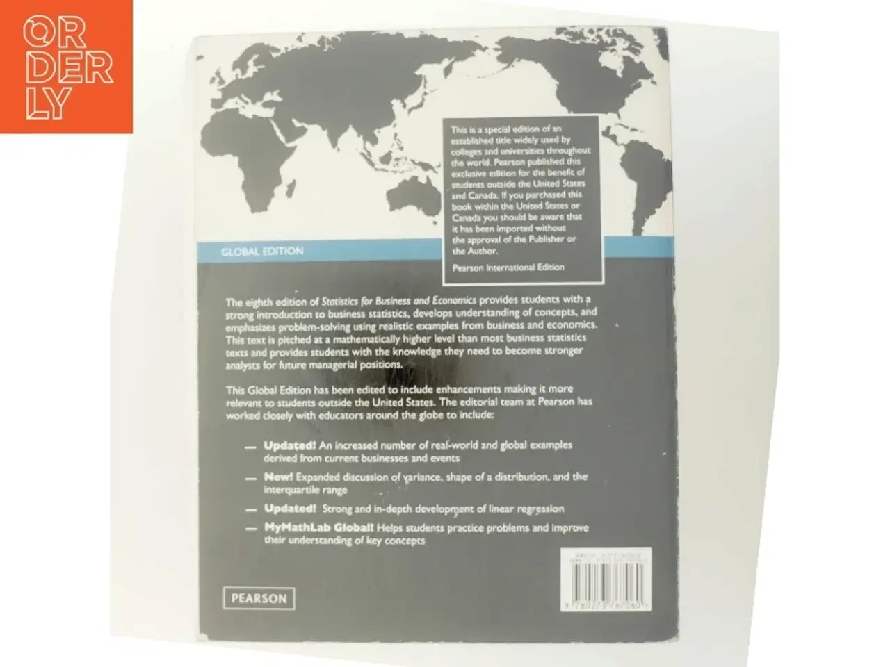 Billede 3 - Statistics for business and economics af Paul Newbold (Bog)