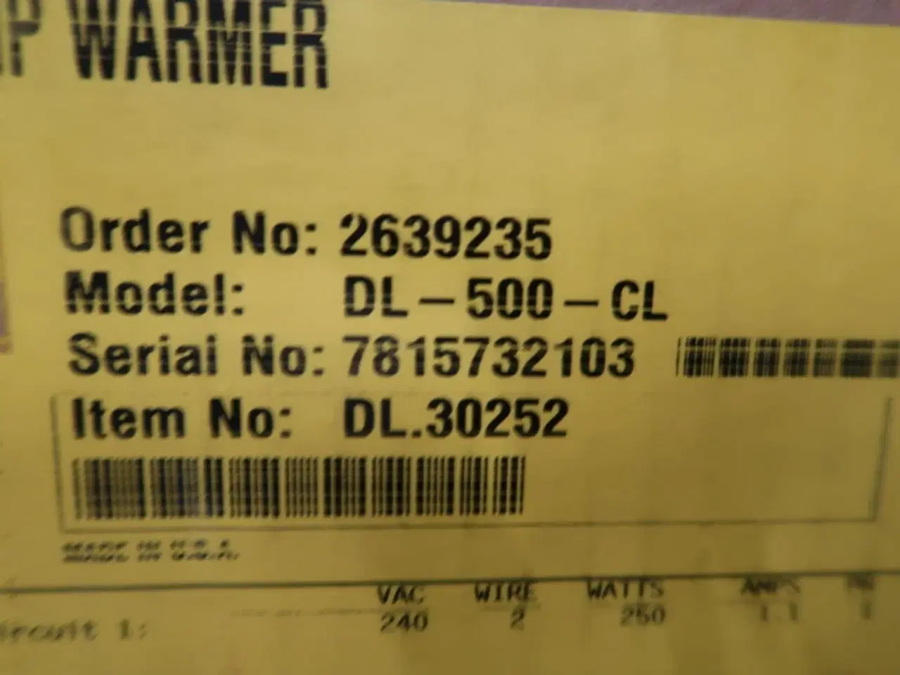 Billede 3 - 2 stk. Varmelamper HATCO DL-500CL og DL-775-RL