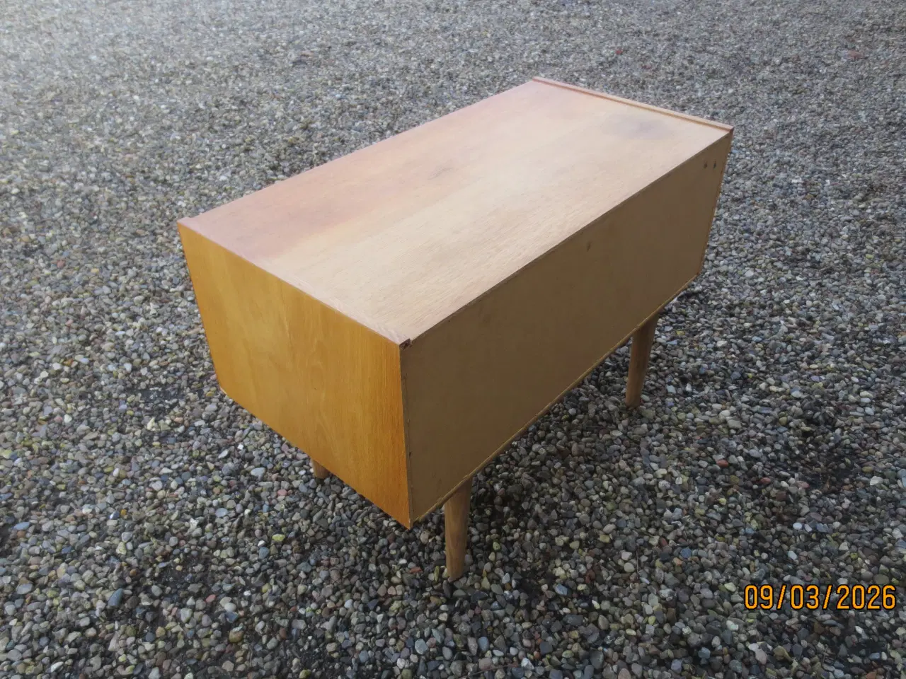 Billede 3 - 1 stk Kommode Egetræ med 2 skuffer