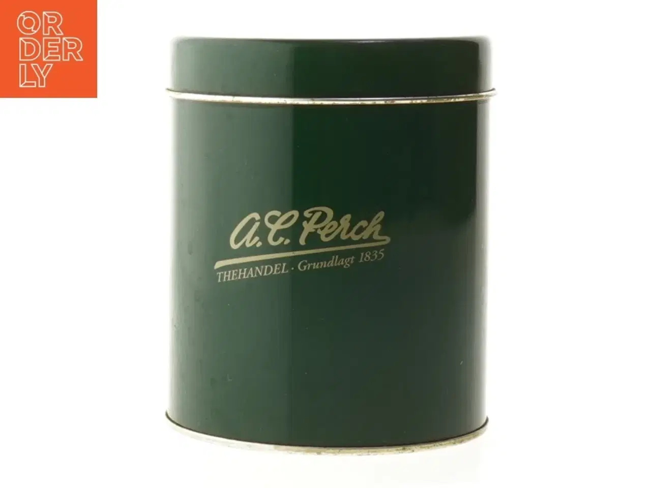 Billede 1 - A.C. Perch te-dåse fra A.C. Perch (str. Ø 11 cm længde 13 cm)