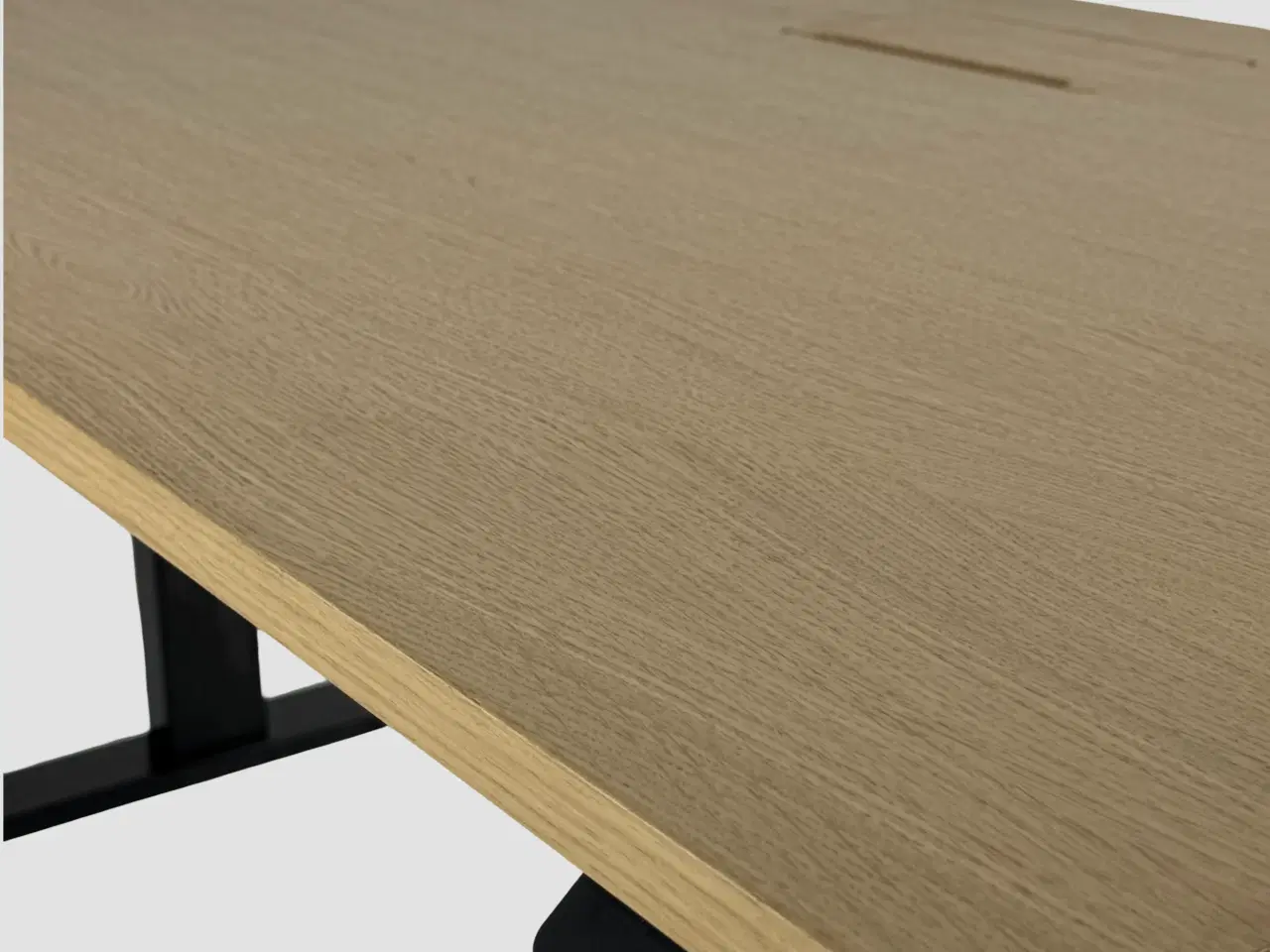 Billede 5 - Linak Hæve/sænkebord – Natur/Sort Stel 140x80 cm