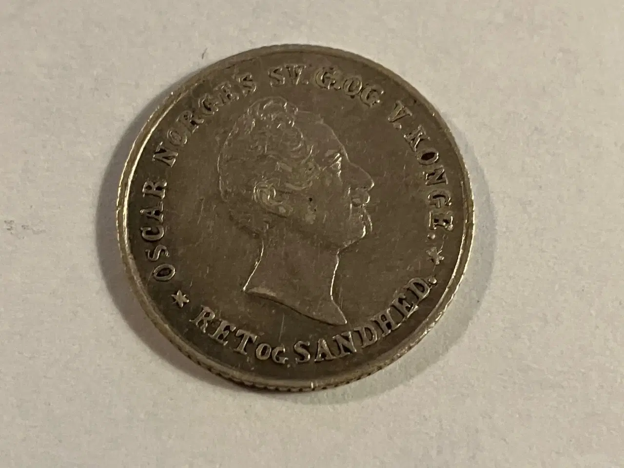 Billede 2 - 12 Skilling 1845 Norge