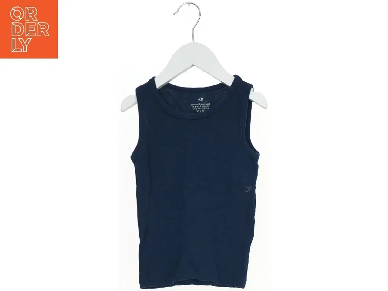 Billede 1 - Marineblå tanktop fra H&M (str. 104)