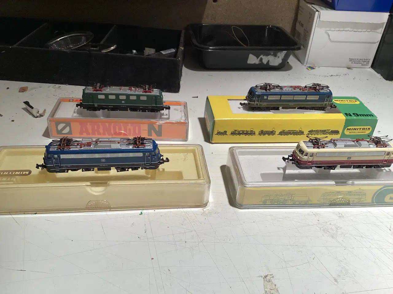 Billede 1 - 4 stk modeltog analog