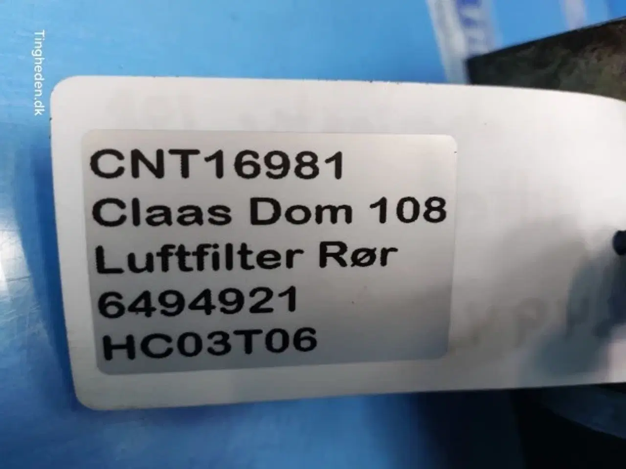 Billede 12 - Claas Dominator 108 Luftfilter Rør 6494921
