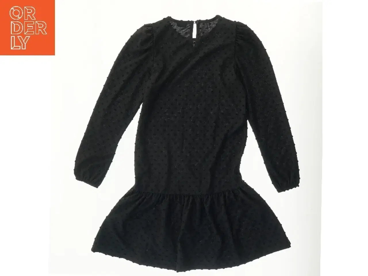 Billede 2 - Sort kjole med lange ærmer fra Name It (str.  B 36 L 82 cm)