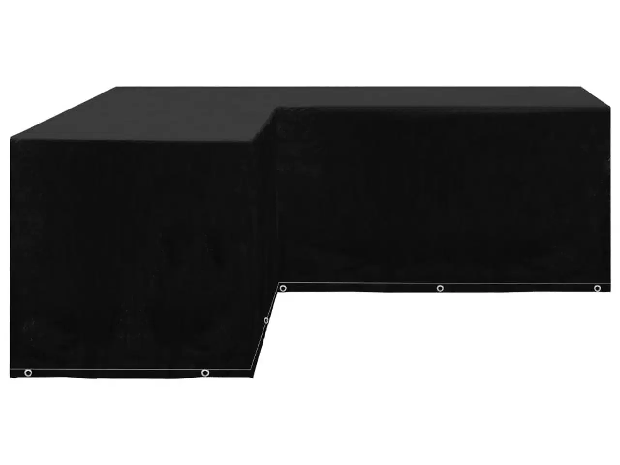 Billede 2 - Havemøbelovertræk L-formet 12 snørehuller 250x250x90 cm