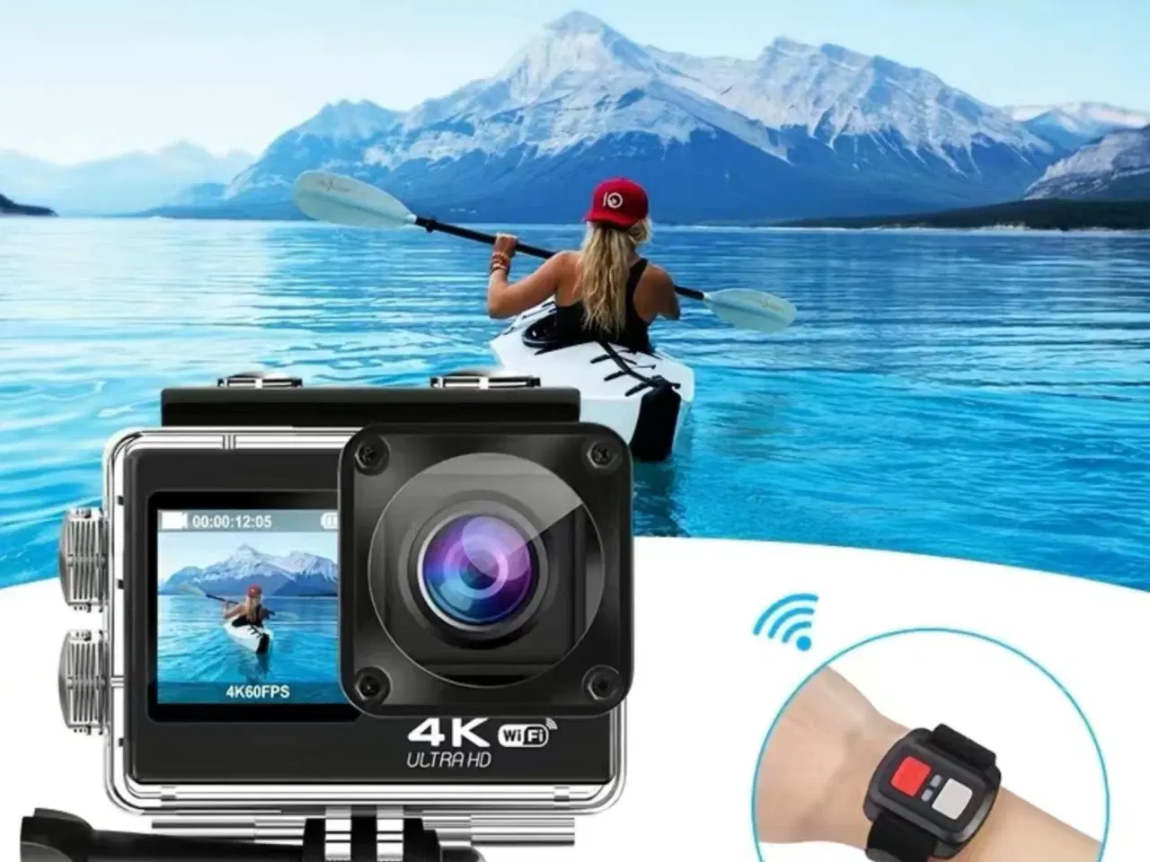 Billede 6 - Uåbnet Sports kamera WiFi 4K/60FPS 