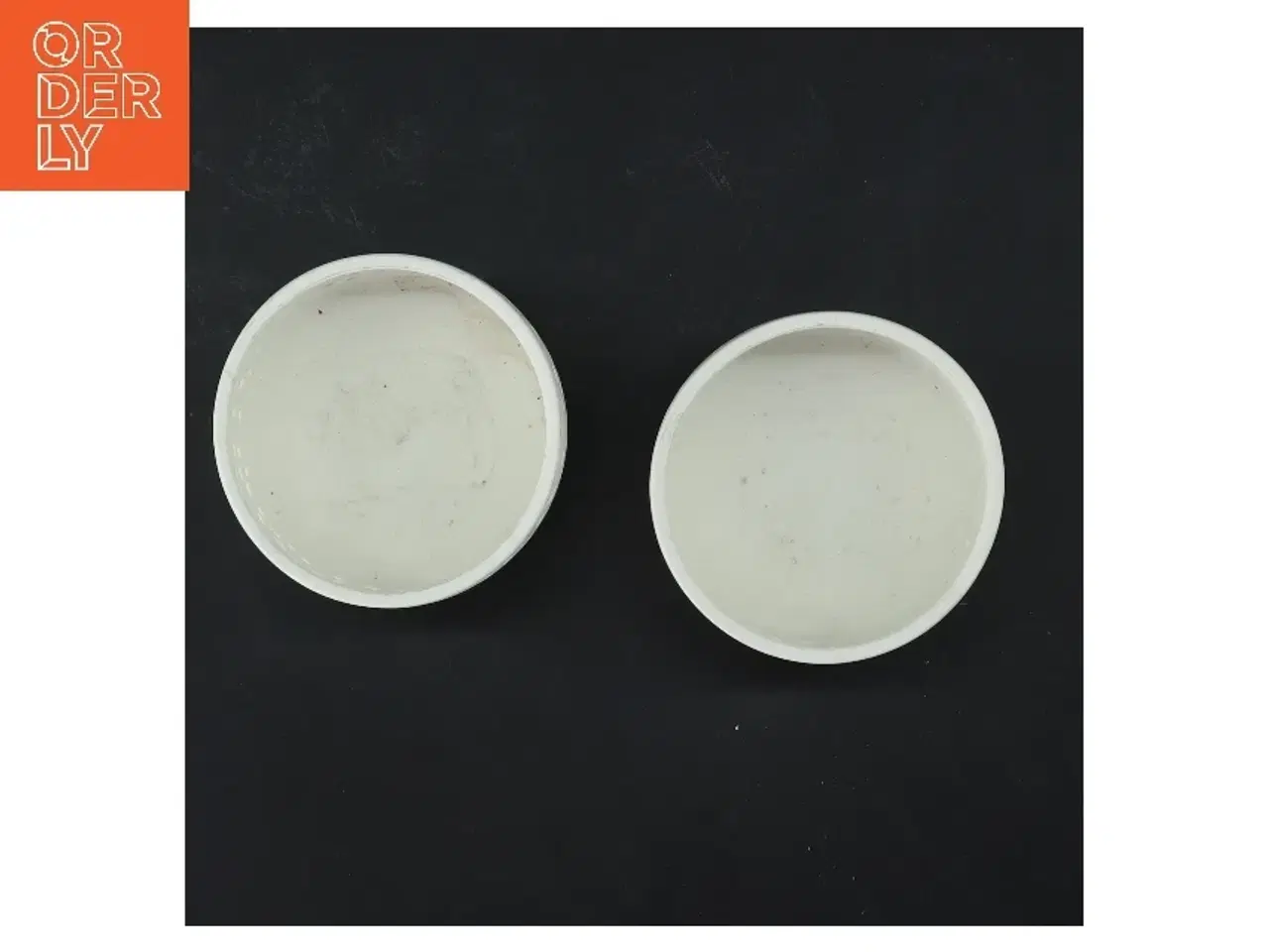 Billede 3 - Hvide lyslygter i keramik (str. 2 stk Ø 8 cm)