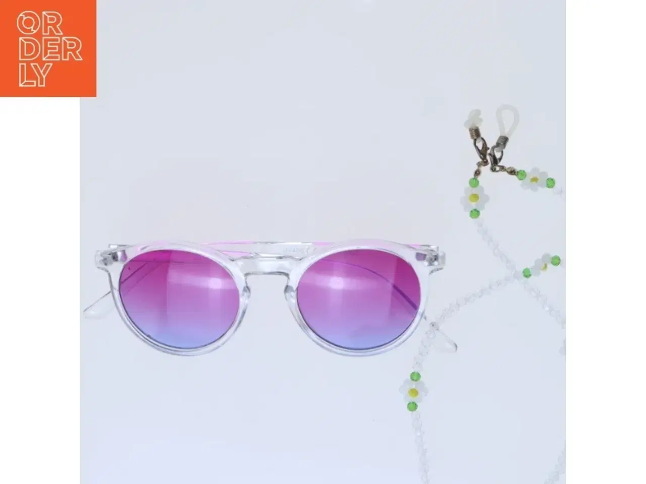 Billede 4 - Solfarvede solbriller med brillestrop (str. 13 cm og 68 cm)