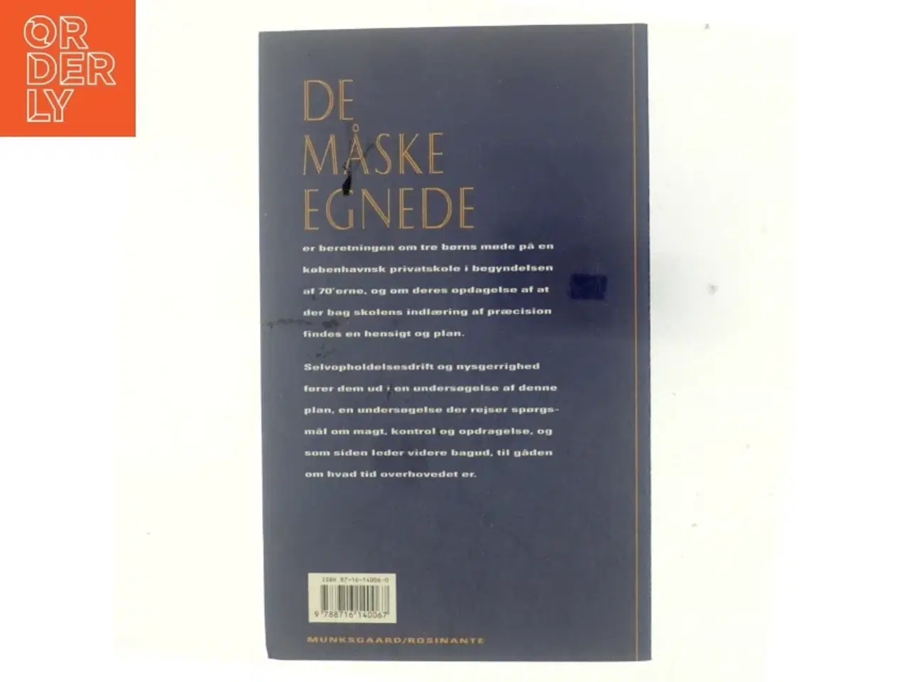 Billede 3 - De måske egnede : roman af Peter Høeg (f. 1957-05-17) (Bog)