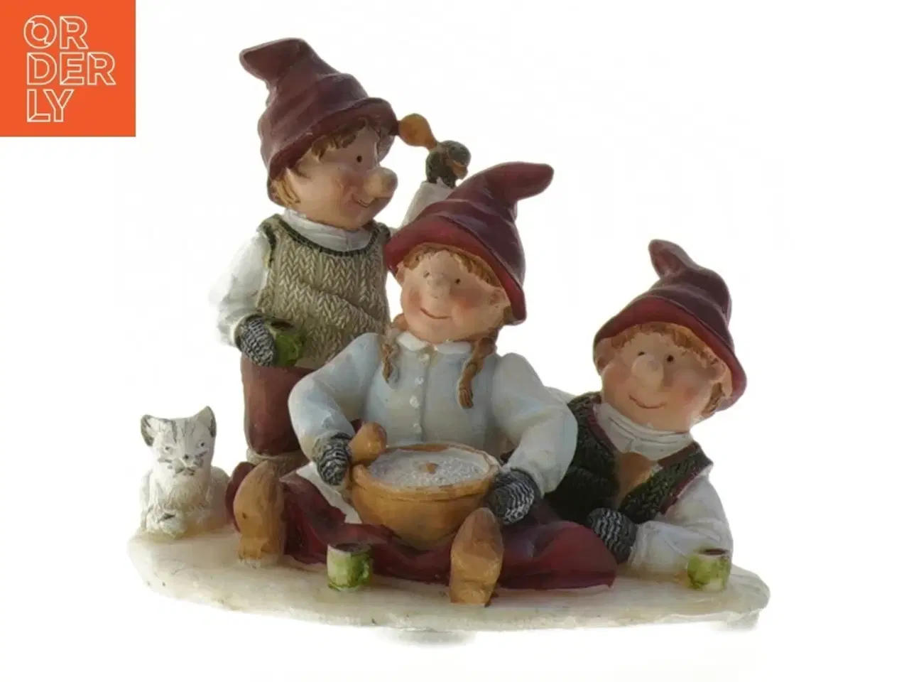 Billede 1 - Julenisse keramik dekoration (str. 10x11,5 cm)