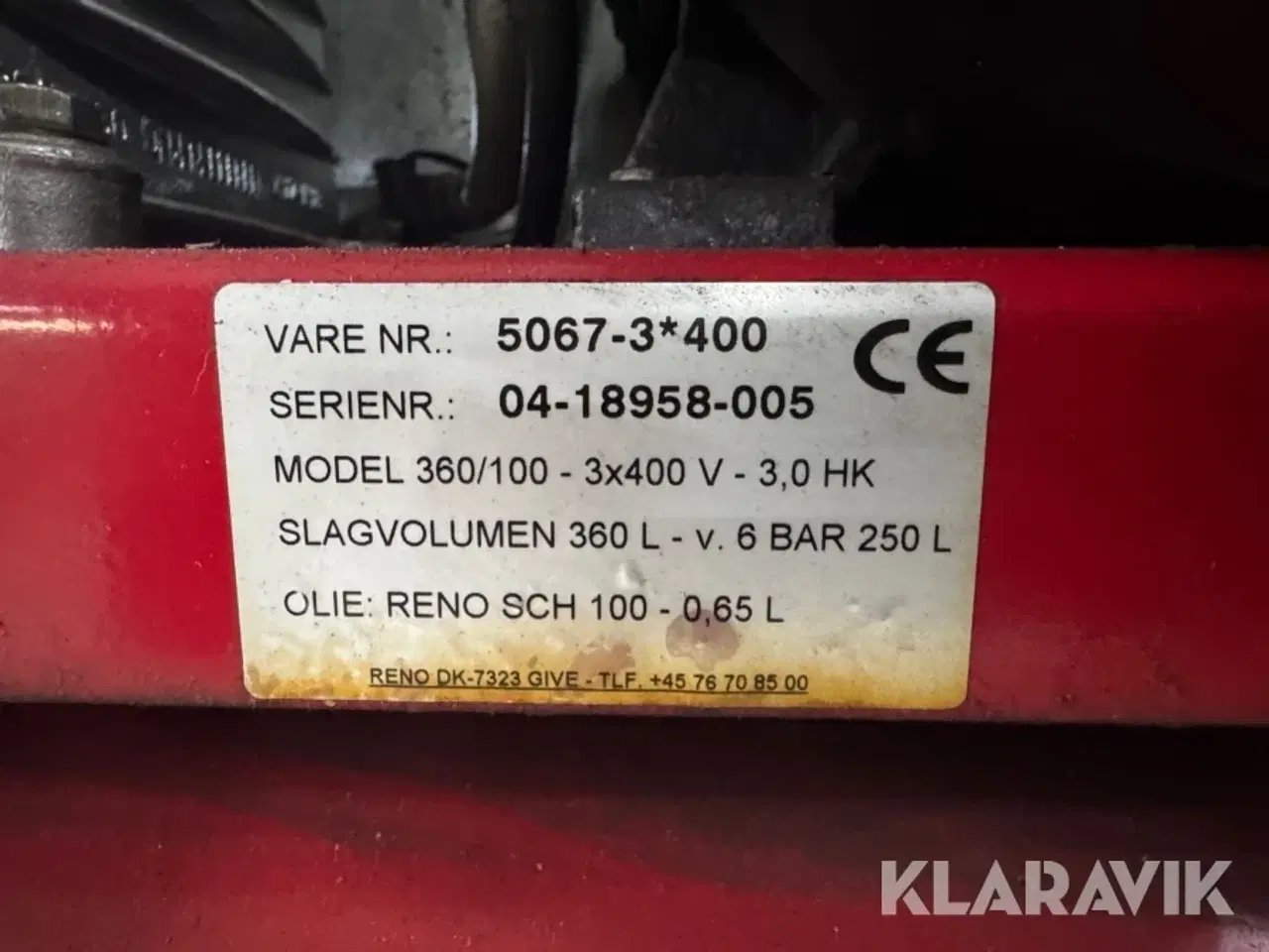 Billede 5 - Kompressorer Reno 360/100 5067-3*400