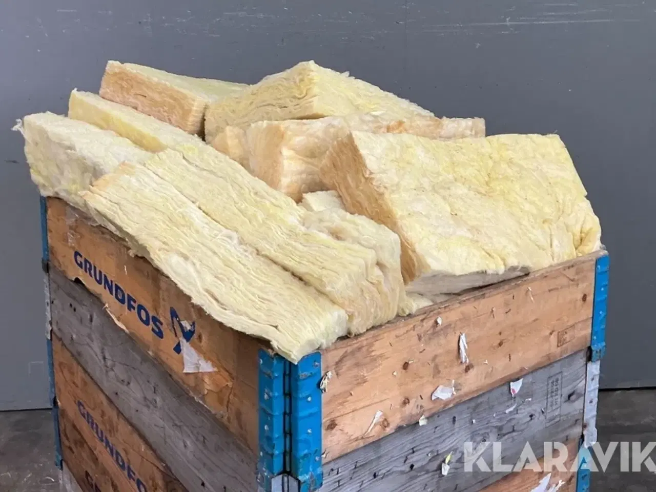 Billede 2 - 8 paller isolering inkl paller/pallerammer