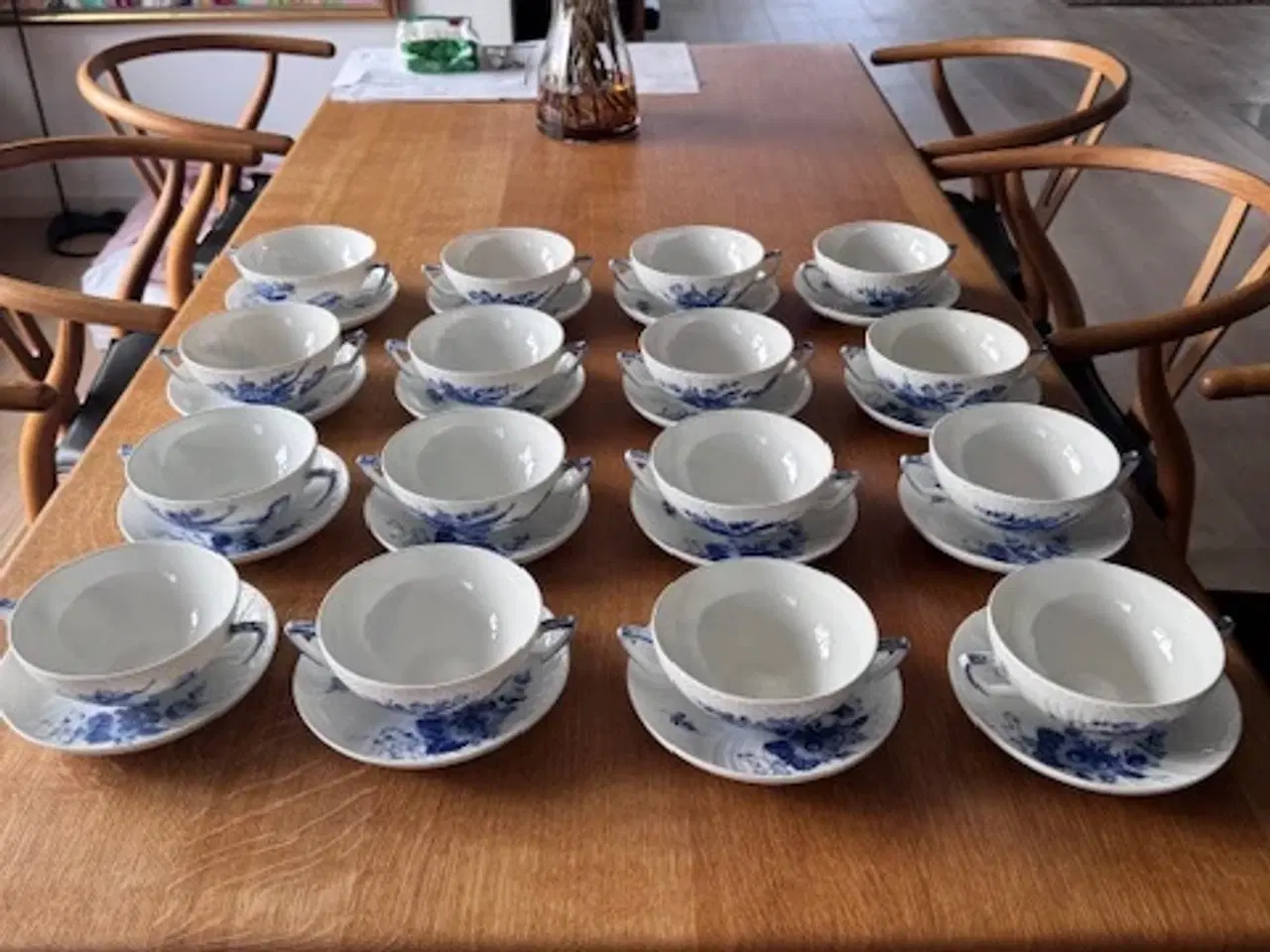 Billede 3 - Royal Copenhagen / Blå Blomst bouillonkopper