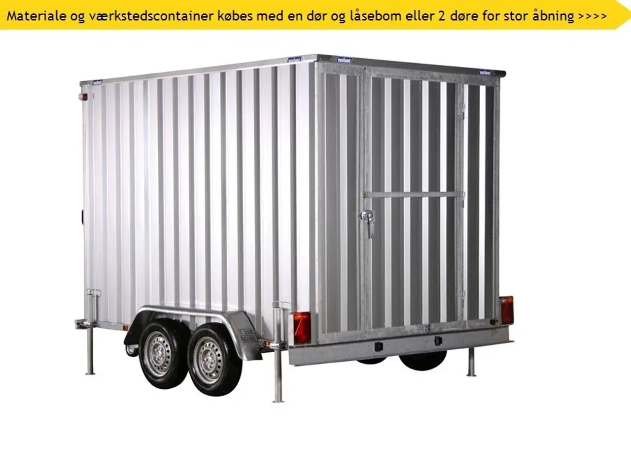 Billede 1 - 2024 - Variant 2000 MC-XL materialecontainer    Materiale og værkstedscontainer fra Variant til håndværkere og byggepladser  Nr. Plade 790,- kr.
