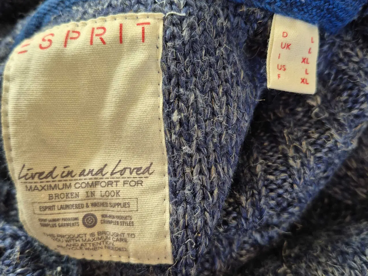 Billede 2 - Blå rullekrave bluse