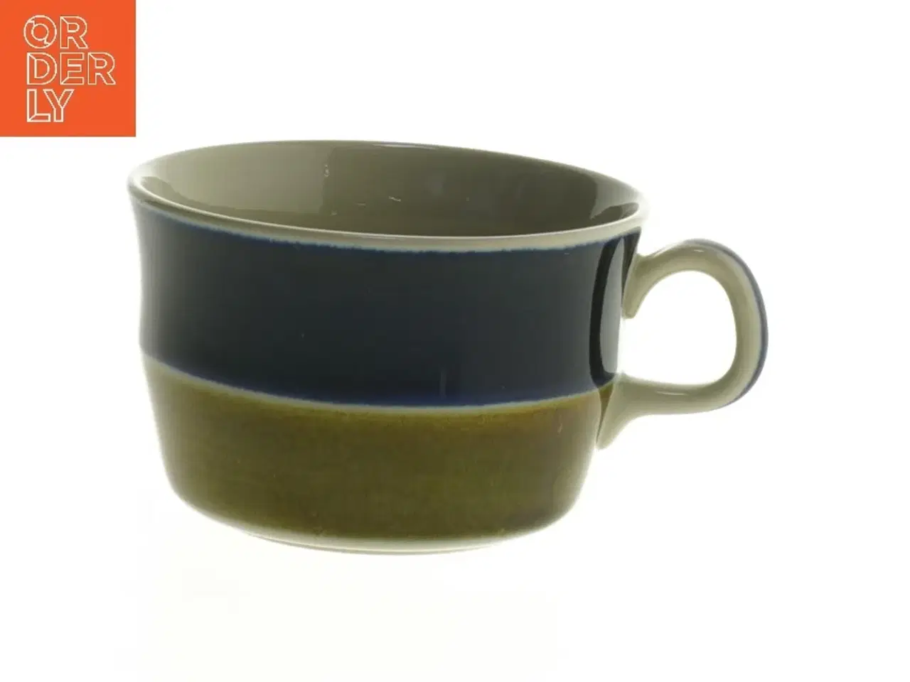 Billede 2 - Keramikkrus med underkop fra Rrstrand (str. Ø. 8,5 cm. 5 styk)