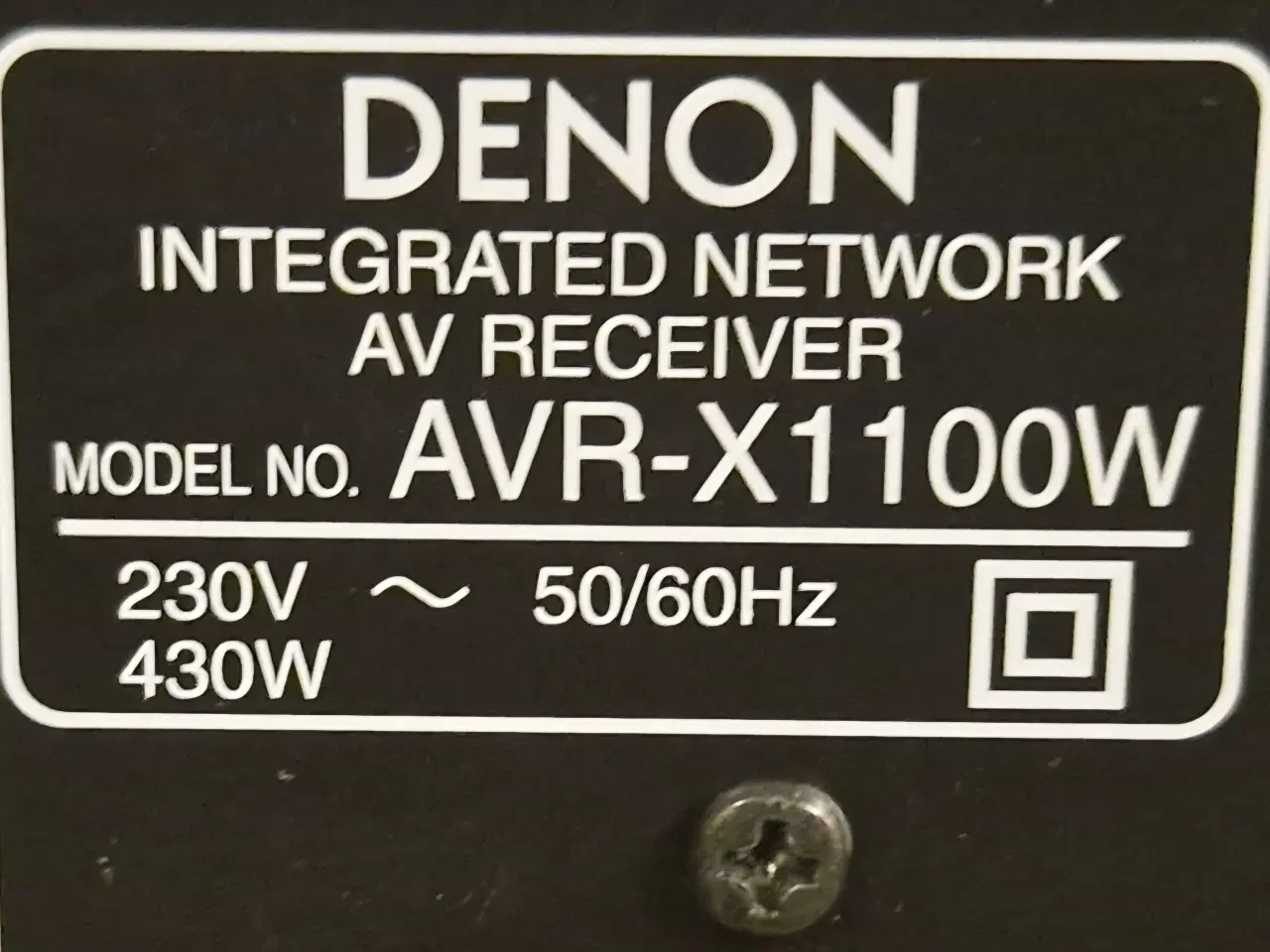 Billede 5 - Denon AVR-X1100W surround receiver