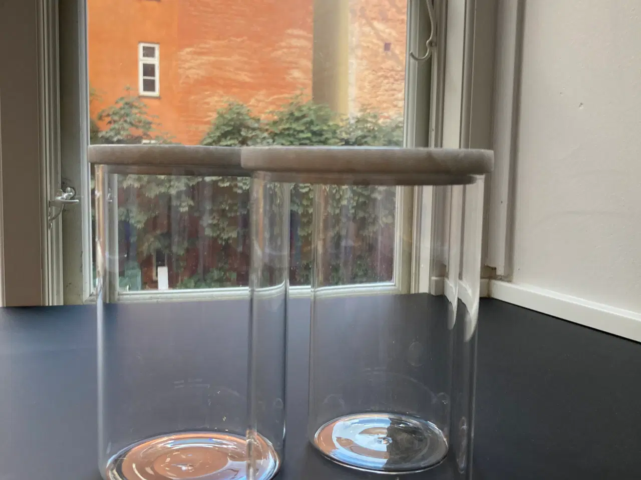 Billede 2 - Glas, Opbevaringsglas, Marmor, 3 Stk