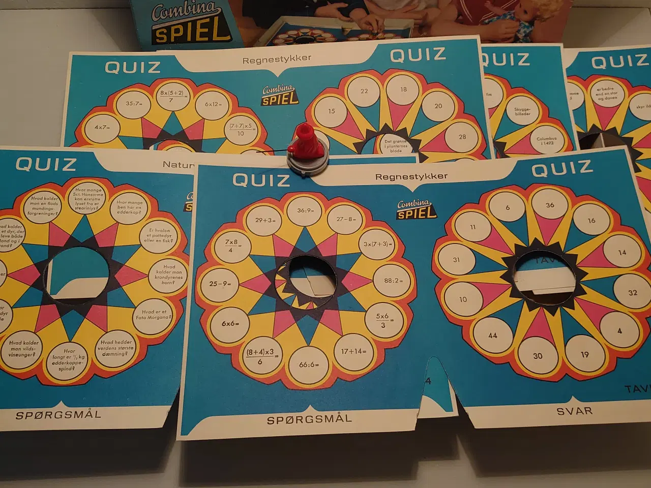 Billede 3 - Combina magnetisk Quiz spil fra 1965.