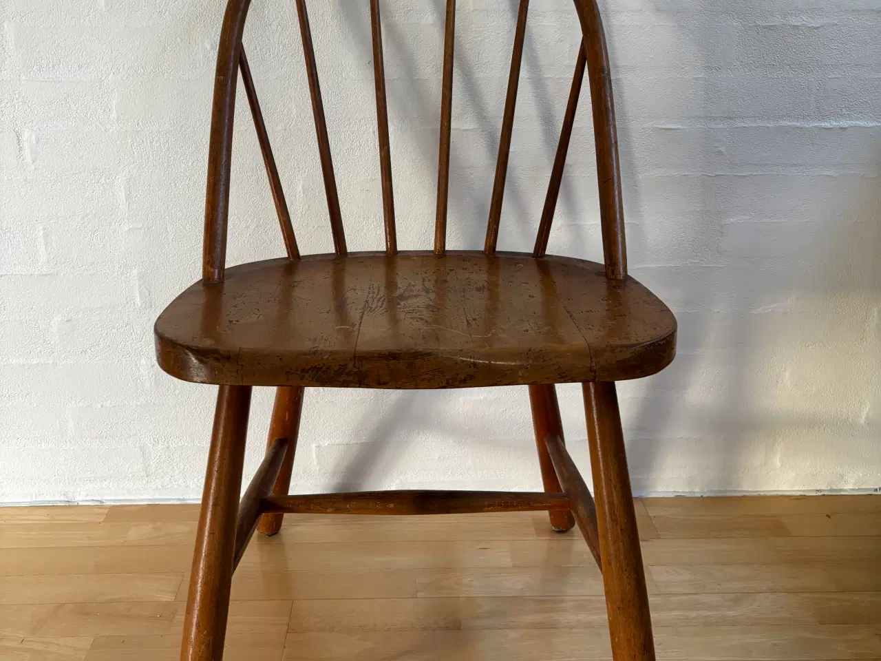 Billede 3 - Retro træstol med sadel sæde