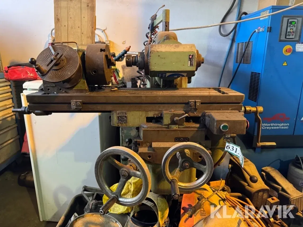 Billede 5 - Fræsemaskine Vilh. Pedersen, Høng VPU 1 inklusiv værktøj