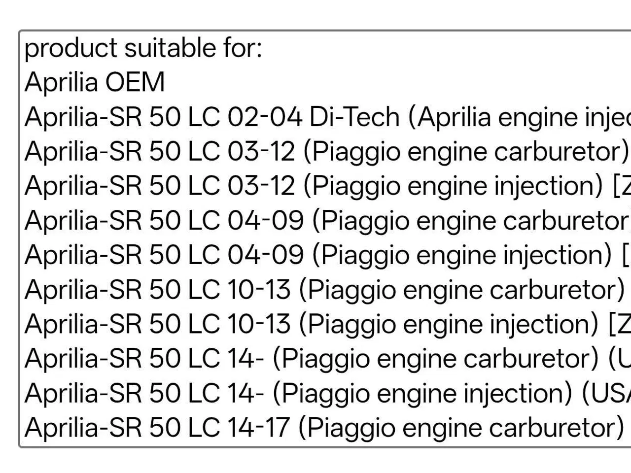 Billede 4 - Aprilia SR50 Ditech. Ny Original Luftfilterindsats