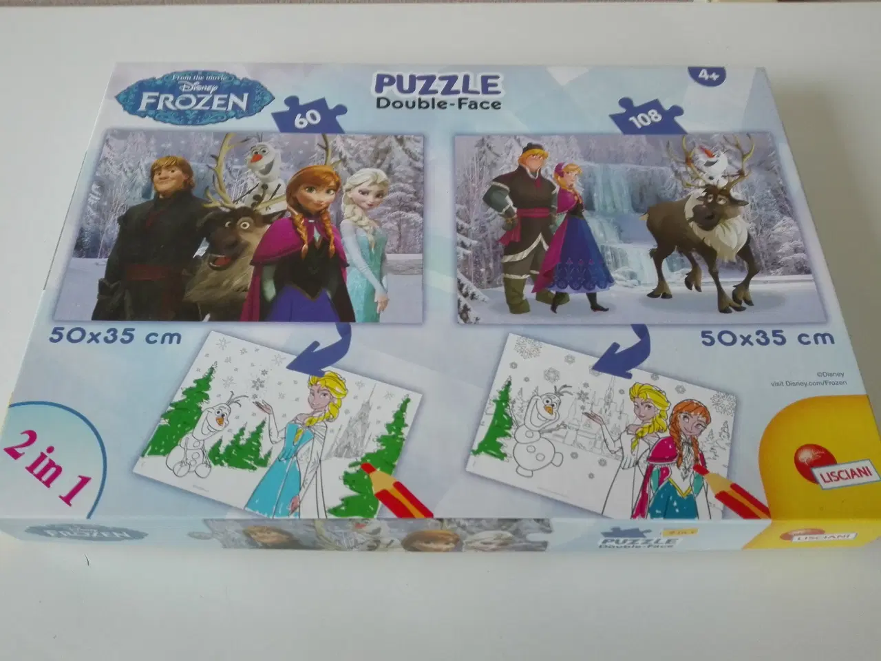 Billede 1 - Disney´s Frozen Puzzle Double - Face