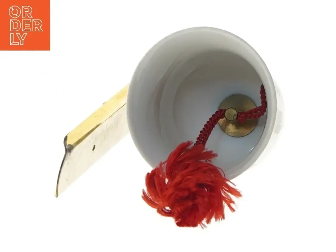 Billede 2 - Porcelænsklokke med vægophæng (str. 17 cm)