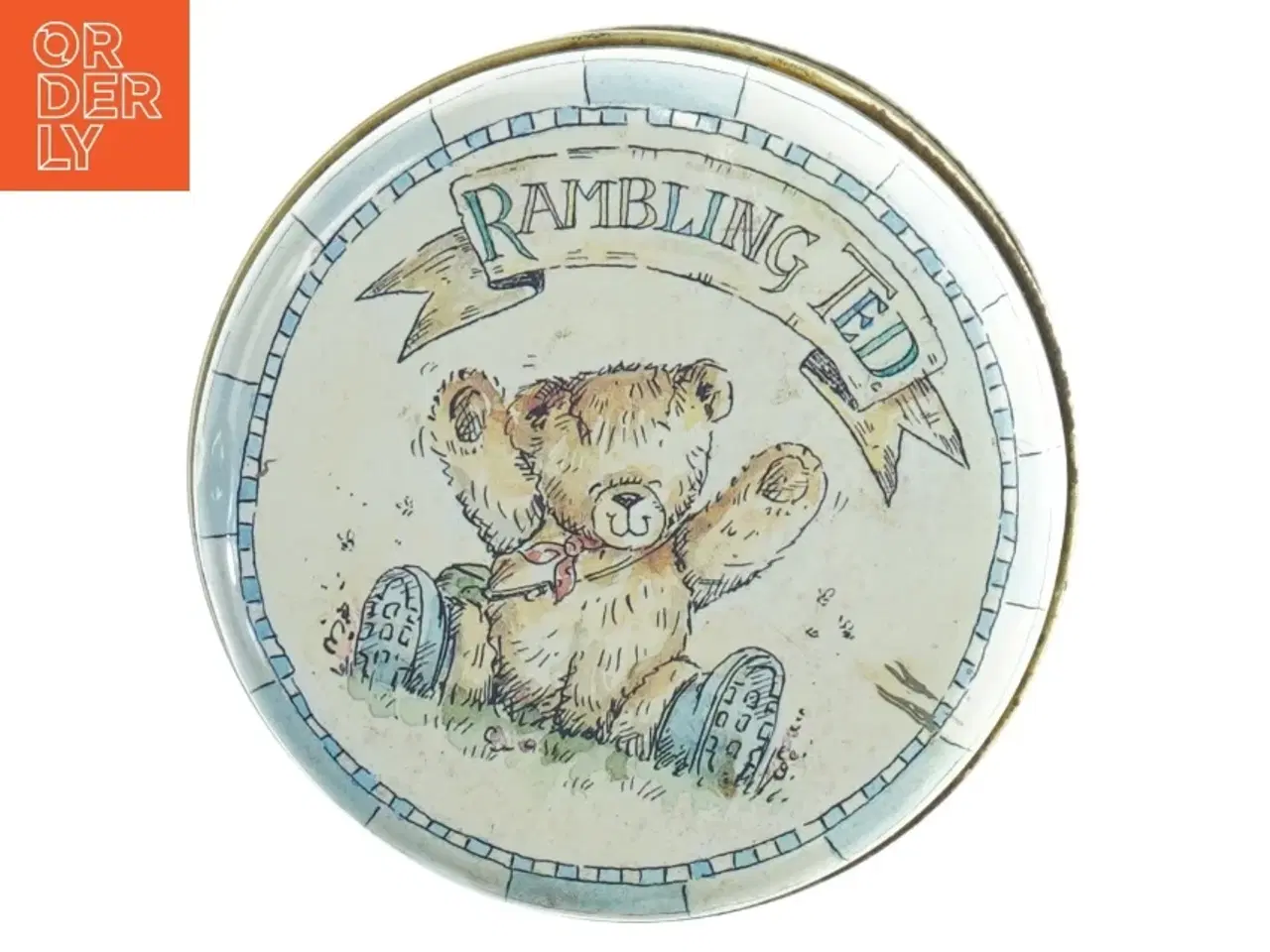 Billede 4 - Wedgwood Rambling Ted Metaldåse med bamsemotiv (str. Ø 11 cm)