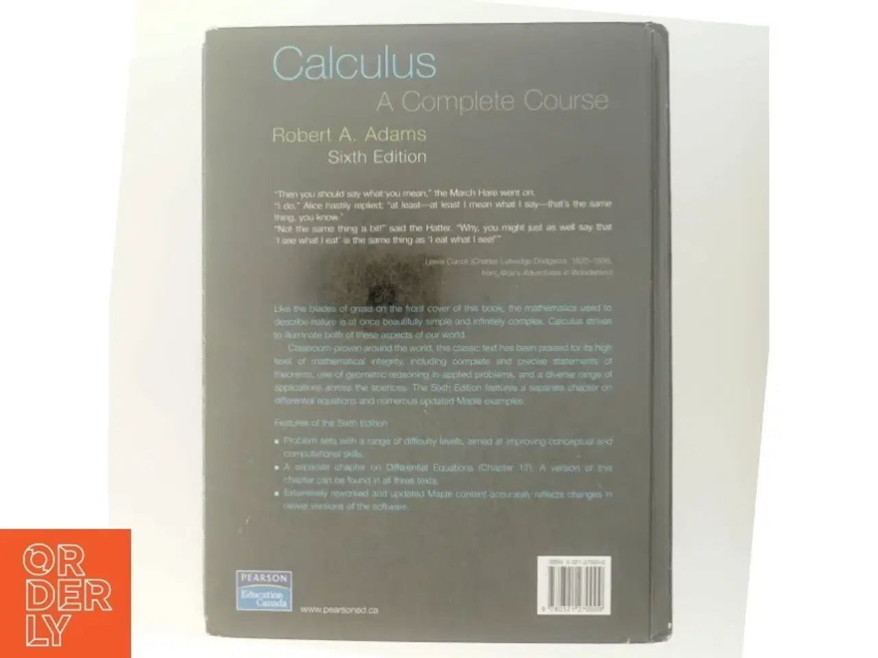 Billede 3 - Calculus : a complete course af Robert A. Adams (Bog)