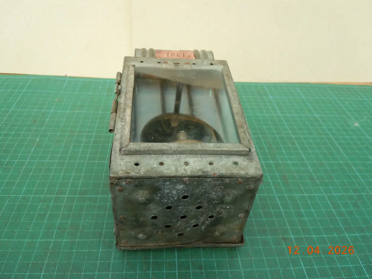 Billede 9 - Togførerlygte til karbid, meget fin stand.