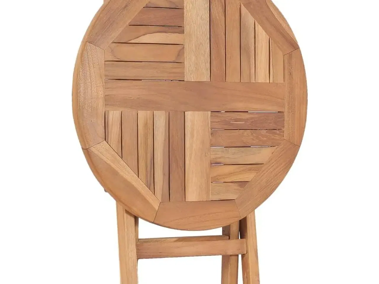 Billede 4 - Foldbart havebord 45 cm massivt teaktræ