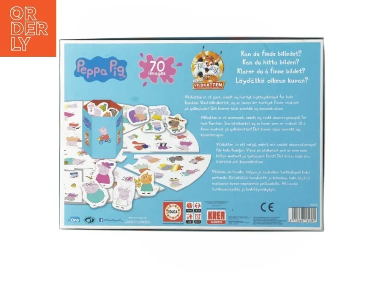 Billede 2 - Peppa Pig Vildkatten brætspil fra Educa (str. 35x25,5 cm)
