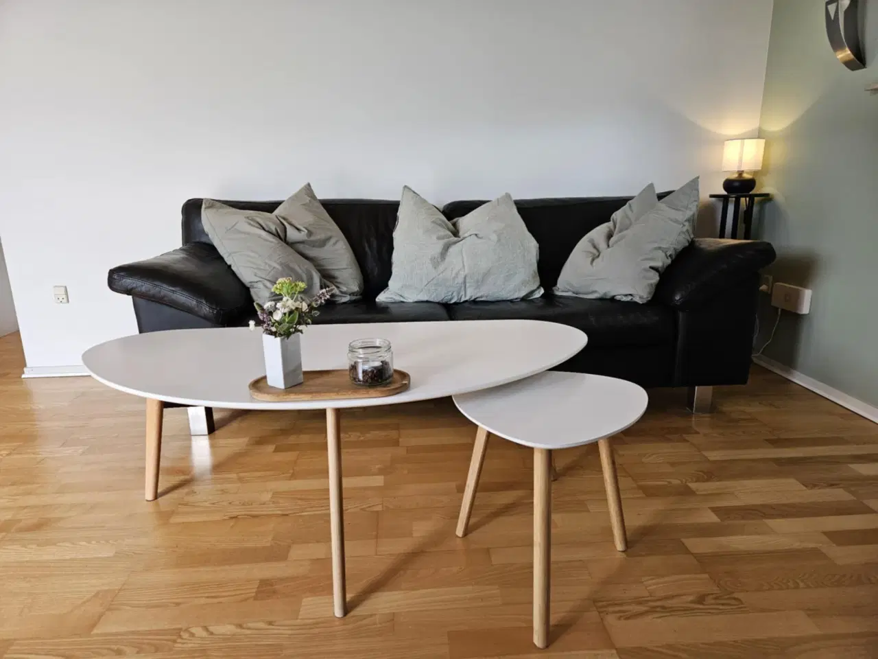 Billede 4 - Sort lædersofa 