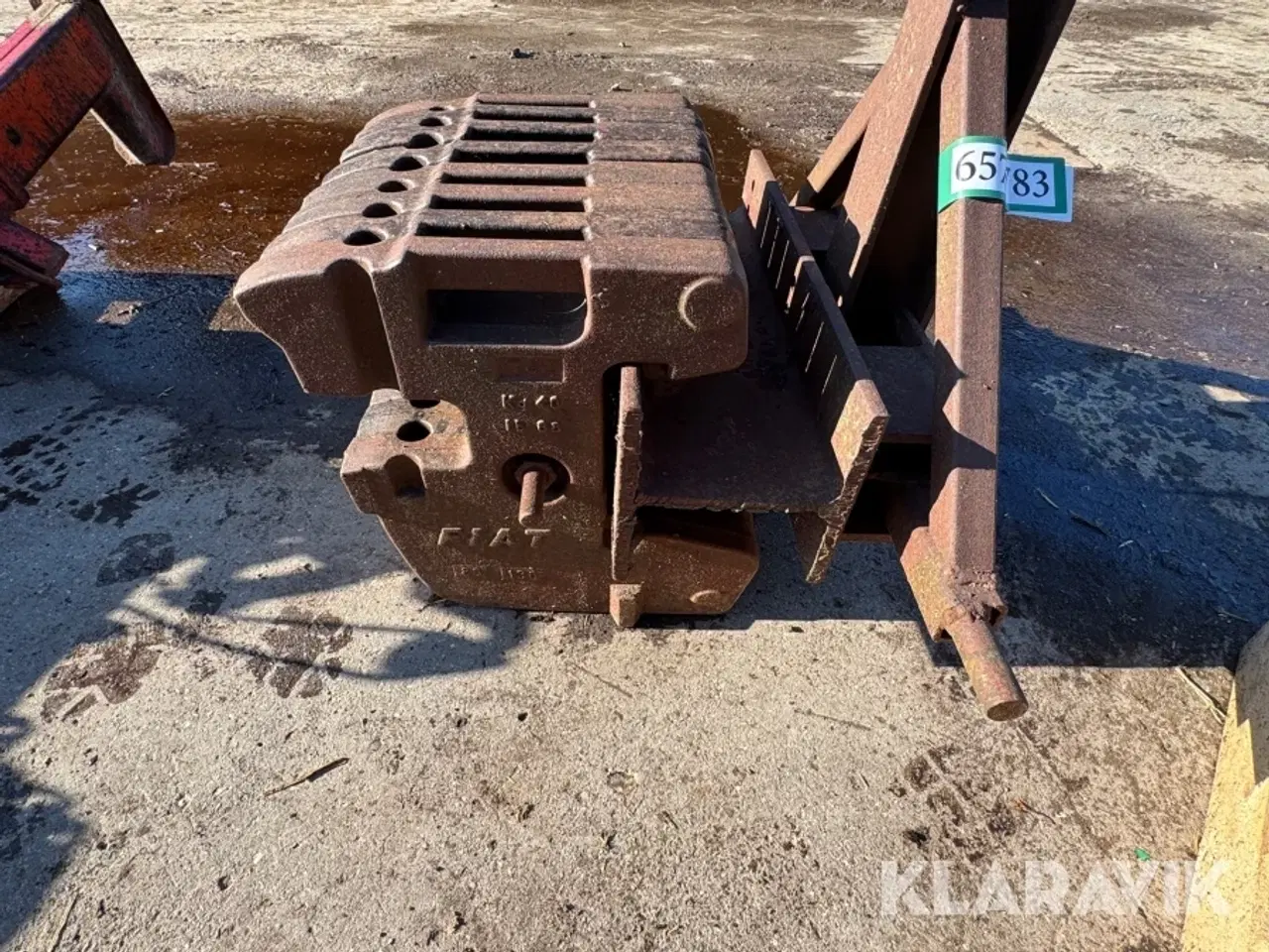 Billede 8 - Vægtklods FIAT 320 kg i alt