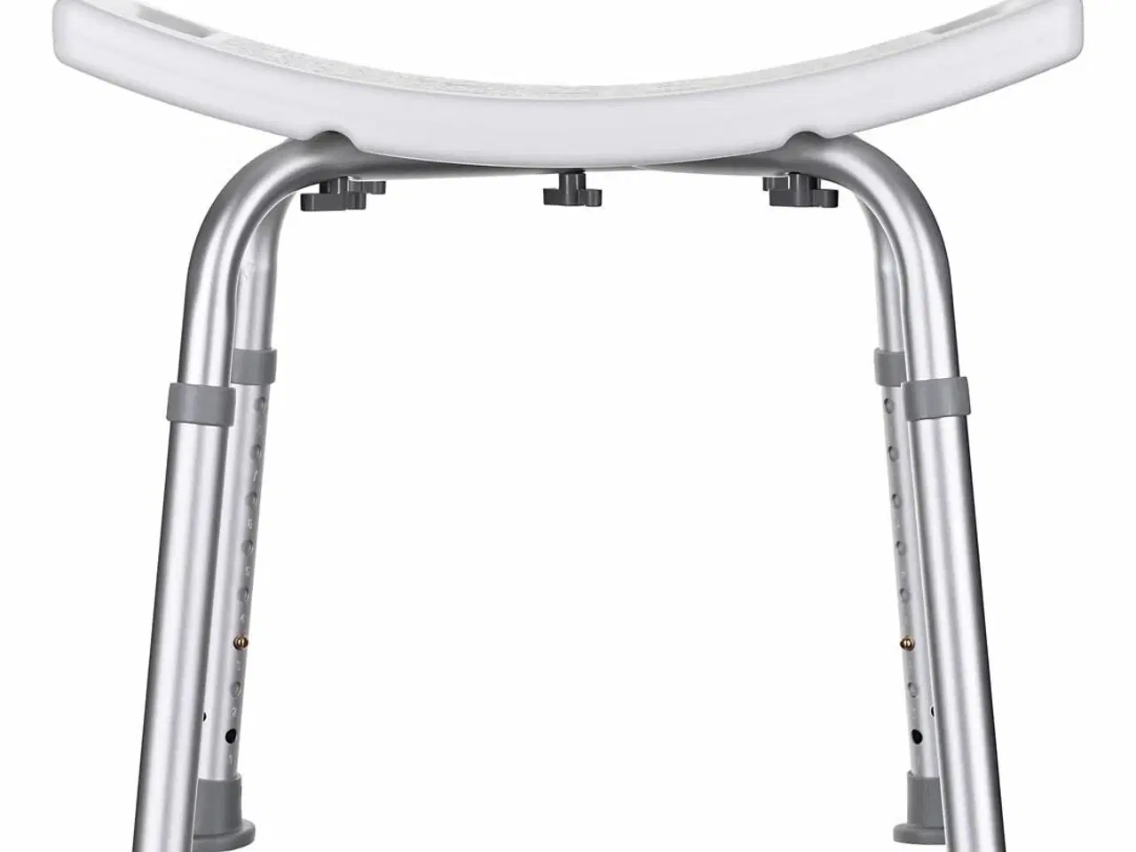 Billede 2 - Brusestol med rygløs sæde – ActionMed, højdejusterbar, grå/hvid