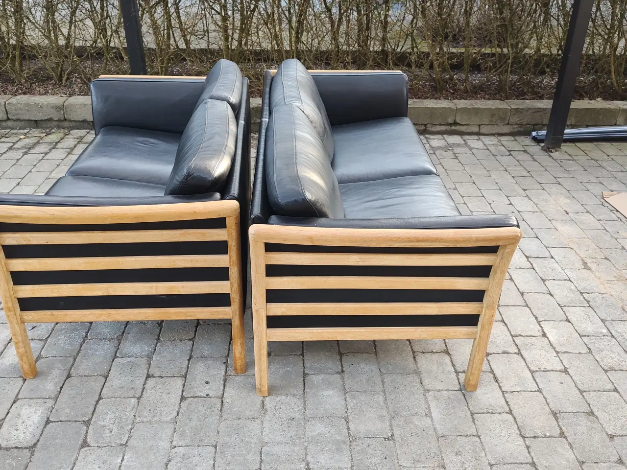 Billede 1 - Tremmesofaer med kvalitetslæder, 2+3