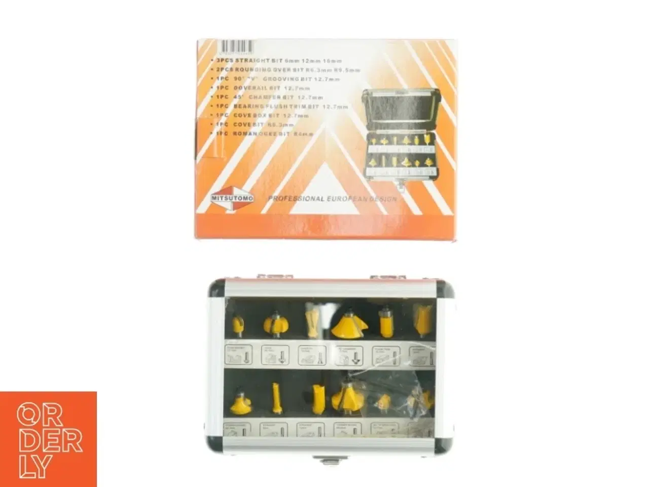 Billede 1 - Bitsæt i aluminiumsboks fra Mitsutomo (str. 19 x, 14 x 6 cm)