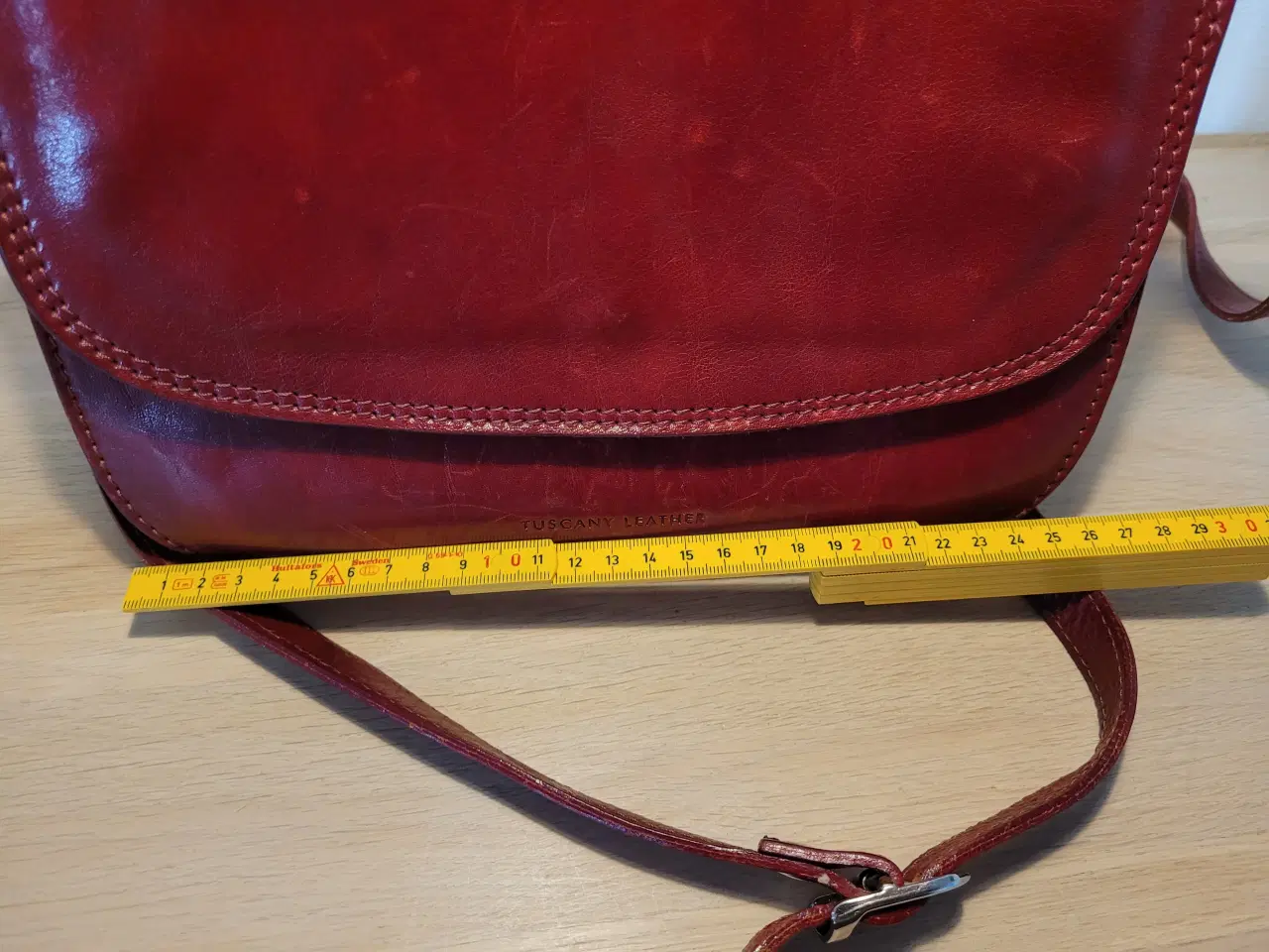 Billede 6 - Læder skulder taske fra Italien