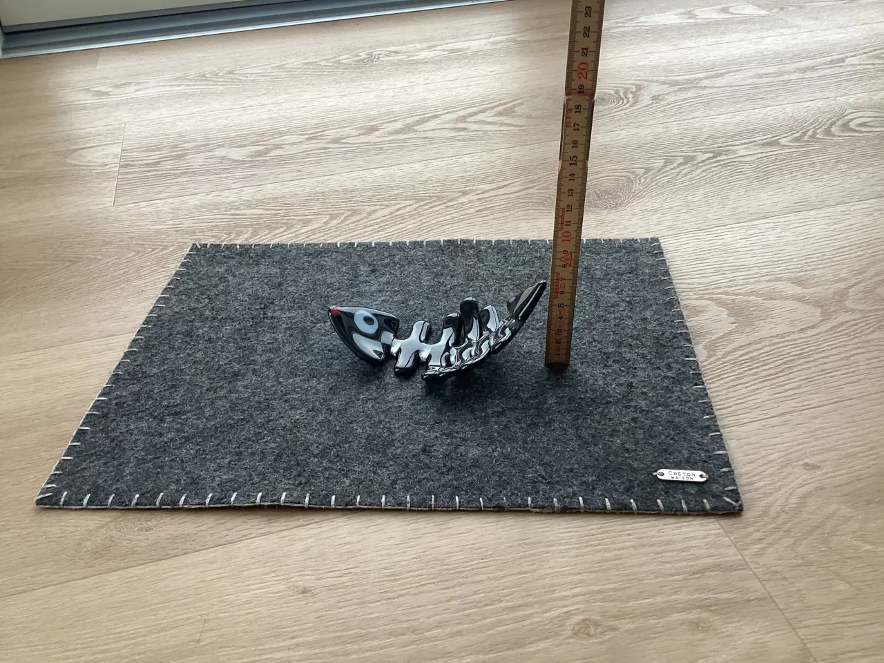 Billede 2 - Sort glas fisk