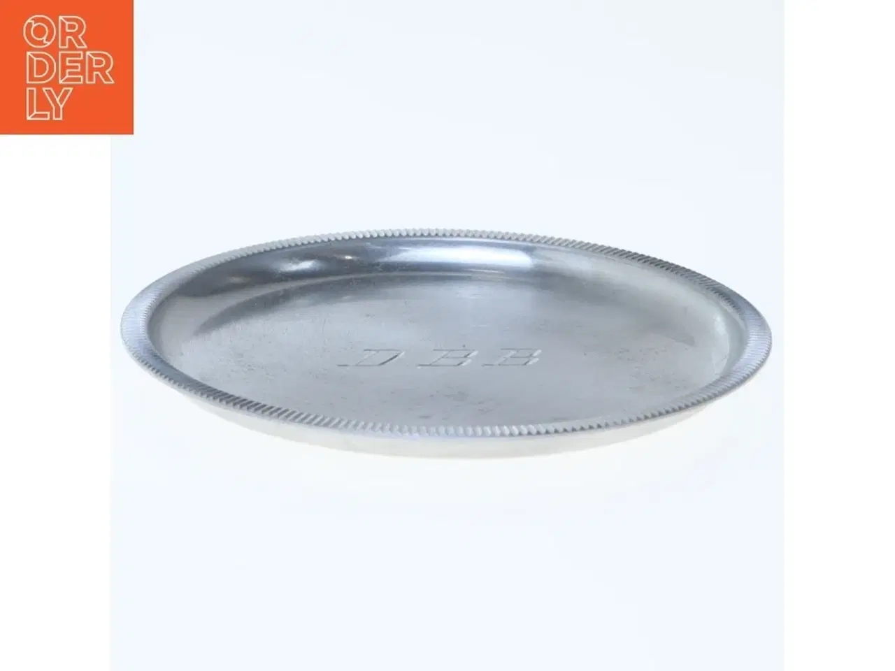 Billede 4 - Just Andersen tallerken med indgravering fra Fn Soldaterforeningen (str. Ø 8 cm)