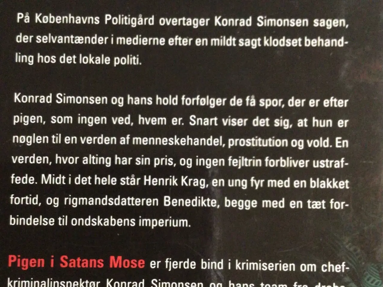 Billede 2 - Lotte & Søren Hammer : Pigen i Satans Mose