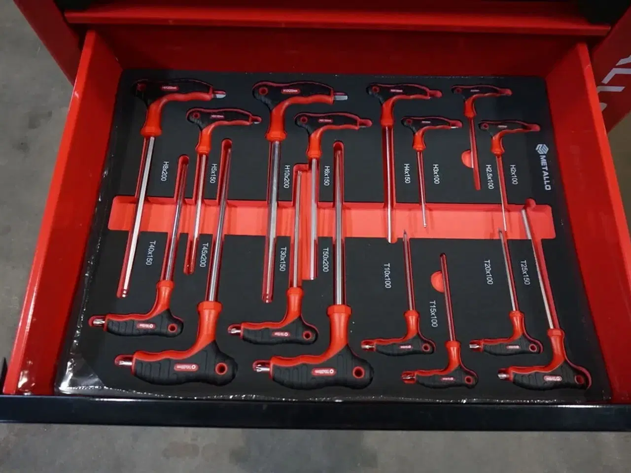 Billede 7 - Metallo Værktøjsvogn XXL med værktøj og 7 skuffer og skab