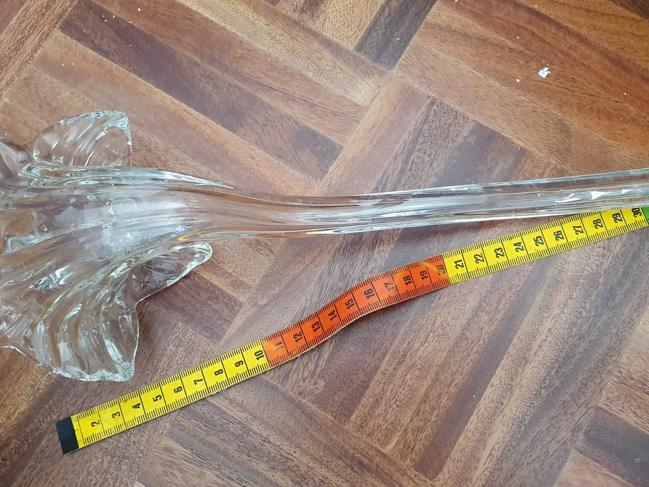 Billede 4 - Stor Liggende glasvase 
