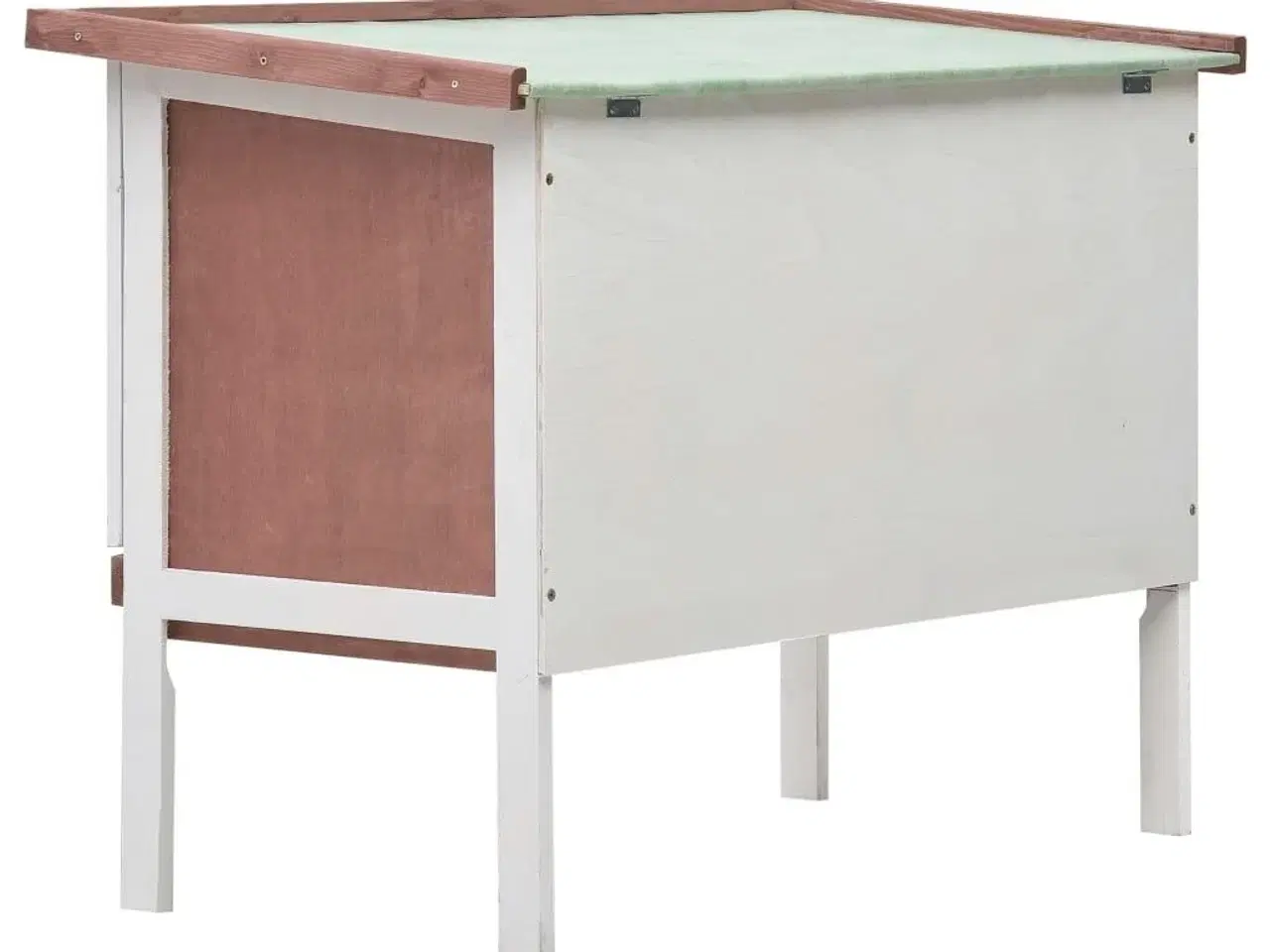 Billede 5 - Udendørs kaninbur 1 niveau træ brun