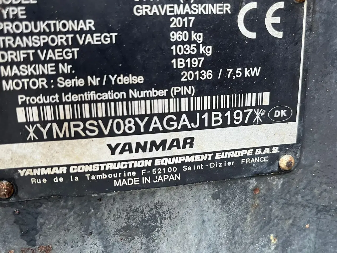 Billede 5 - Yanmar SV08 Hurtigskifte 3skovle+gruppetand