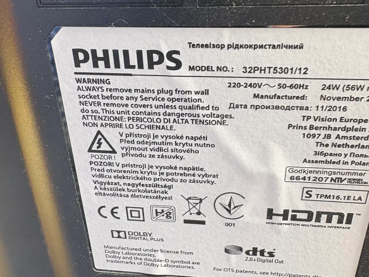 Billede 2 - Phillips tv 32’